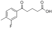 5-(3-FLUORO-4-METHYLPHENYL)-5-OXOVALERIC ACID Struktur