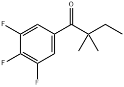 2,2-DIMETHYL-3',4',5'-TRIFLUOROBUTYROPHENONE Struktur