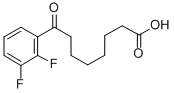 8-(2,3-DIFLUOROPHENYL)-8-OXOOCTANOIC ACID Struktur