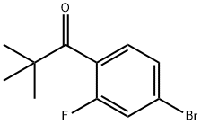 4'-BROMO-2,2-DIMETHYL-2'-FLUOROPROPIOPHENONE Struktur