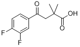 4-(3,4-DIFLUOROPHENYL)-2,2-DIMETHYL-4-OXOBUTYRIC ACID Struktur