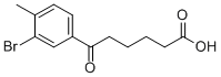 6-(3-BROMO-4-METHYLPHENYL)-6-OXOHEXANOIC ACID Struktur