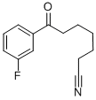 7-(3-FLUOROPHENYL)-7-OXOHEPTANENITRILE Struktur