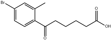 6-(4-BROMO-2-METHYLPHENYL)-6-OXOHEXANOIC ACID Struktur