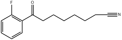 8-(2-FLUOROPHENYL)-8-OXOOCTANENITRILE Struktur