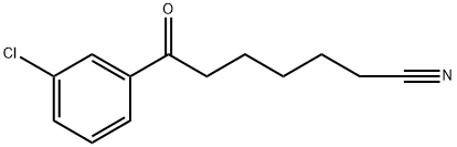 7-(3-CHLOROPHENYL)-7-OXOHEPTANENITRILE Struktur