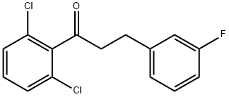 2',6'-DICHLORO-3-(3-FLUOROPHENYL)PROPIOPHENONE Struktur