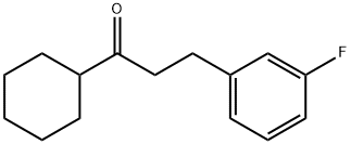 CYCLOHEXYL 2-(3-FLUOROPHENYL)ETHYL KETONE Struktur