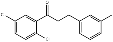 2',5'-DICHLORO-3-(3-METHYLPHENYL)PROPIOPHENONE Struktur