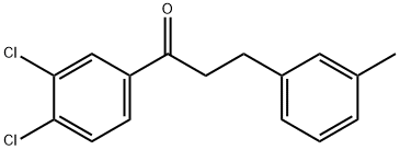 3',4'-DICHLORO-3-(3-METHYLPHENYL)PROPIOPHENONE Struktur