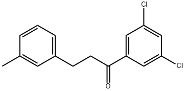 3',5'-DICHLORO-3-(3-METHYLPHENYL)PROPIOPHENONE Struktur