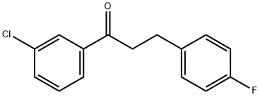 3'-CHLORO-3-(4-FLUOROPHENYL)PROPIOPHENONE Struktur