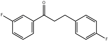 3'-FLUORO-3-(4-FLUOROPHENYL)PROPIOPHENONE Struktur