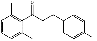 2',6'-DIMETHYL-3-(4-FLUOROPHENYL)PROPIOPHENONE Struktur