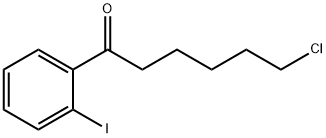 6-CHLORO-1-(2-IODOPHENYL)-1-OXOHEXANE Struktur