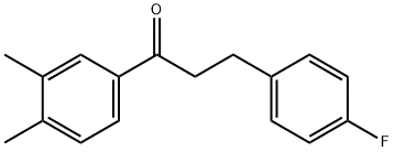 3',4'-DIMETHYL-3-(4-FLUOROPHENYL)PROPIOPHENONE Struktur