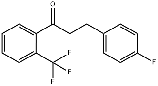 3-(4-FLUOROPHENYL)-2'-TRIFLUOROMETHYLPROPIOPHENONE Struktur