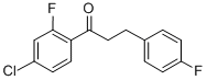 4'-CHLORO-2'-FLUORO-3-(4-FLUOROPHENYL)PROPIOPHENONE Struktur