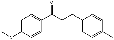 3-(4-METHYLPHENYL)-4'-THIOMETHYLPROPIOPHENONE Struktur