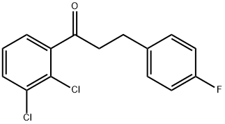 2',3'-DICHLORO-3-(4-FLUOROPHENYL)PROPIOPHENONE Struktur