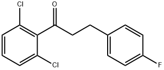 2',6'-DICHLORO-3-(4-FLUOROPHENYL)PROPIOPHENONE Struktur