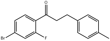 4'-BROMO-2'-FLUORO-3-(4-METHYLPHENYL)PROPIOPHENONE Struktur