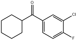 3-CHLORO-4-FLUOROPHENYL CYCLOHEXYL KETONE Struktur