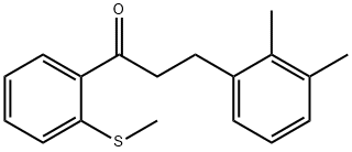 3-(2,3-DIMETHYLPHENYL)-2'-THIOMETHYLPROPIOPHENONE Struktur