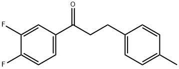 3',4'-DIFLUORO-3-(4-METHYLPHENYL)PROPIOPHENONE Struktur