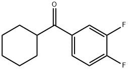 CYCLOHEXYL 3,4-DIFLUOROPHENYL KETONE Struktur