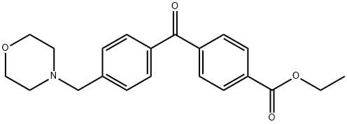 4-CARBOETHOXY-4'-MORPHOLINOMETHYL BENZOPHENONE Struktur