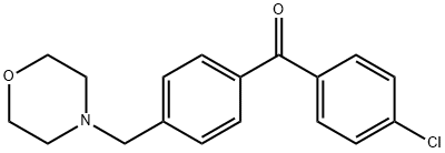 4-CHLORO-4'-MORPHOLINOMETHYL BENZOPHENONE Struktur