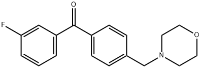 3-FLUORO-4'-MORPHOLINOMETHYL BENZOPHENONE Struktur