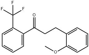 3-(2-METHOXYPHENYL)-2'-TRIFLUOROMETHYLPROPIOPHENONE Struktur