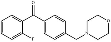 2-FLUORO-4'-MORPHOLINOMETHYL BENZOPHENONE Struktur