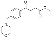 ETHYL 4-[4-(MORPHOLINOMETHYL)PHENYL]-4-OXOBUTYRATE Struktur