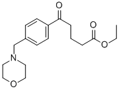 ETHYL 5-[4-(MORPHOLINOMETHYL)PHENYL]-5-OXOVALERATE Struktur