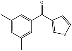 3-(3,5-DIMETHYLBENZOYL)THIOPHENE Struktur