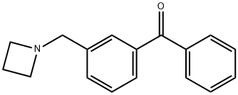 3-(AZETIDINOMETHYL) BENZOPHENONE Struktur