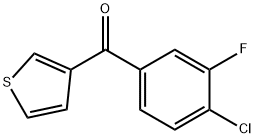 3-(4-CHLORO-3-FLUOROBENZOYL)THIOPHENE Struktur