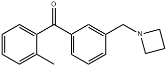 3'-AZETIDINOMETHYL-2-METHYLBENZOPHENONE Struktur