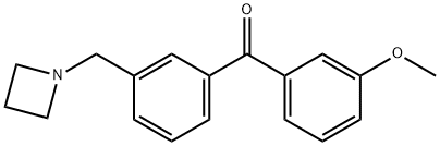 3-AZETIDINOMETHYL-3'-METHOXYBENZOPHENONE Struktur