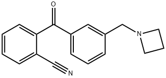 3'-AZETIDINOMETHYL-2-CYANOBENZOPHENONE Struktur