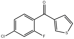 3-(4-CHLORO-2-FLUOROBENZOYL)THIOPHENE Struktur