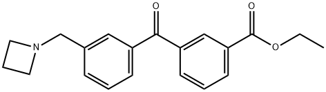 3-AZETIDINOMETHYL-3'-CARBOETHOXYBENZOPHENONE Struktur