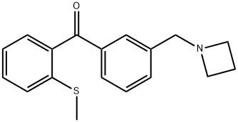 3'-AZETIDINOMETHYL-2-THIOMETHYLBENZOPHENONE Struktur