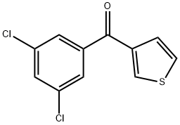 3-(3,5-DICHLOROBENZOYL)THIOPHENE Struktur