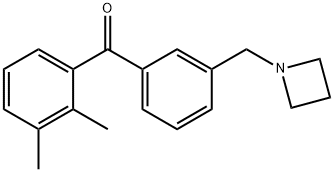 3'-AZETIDINOMETHYL-2,3-DIMETHYLBENZOPHENONE Struktur