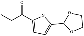 5-(1,3-DIOXOLAN-2-YL)-2-THIENYL ETHYL KETONE Struktur