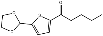 BUTYL 5-(1,3-DIOXOLAN-2-YL)-2-THIENYL KETONE Struktur